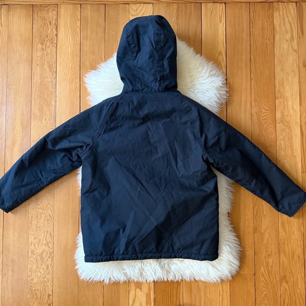 Kids Barbour Hooded Wax Jacket - Picture 3 of 9